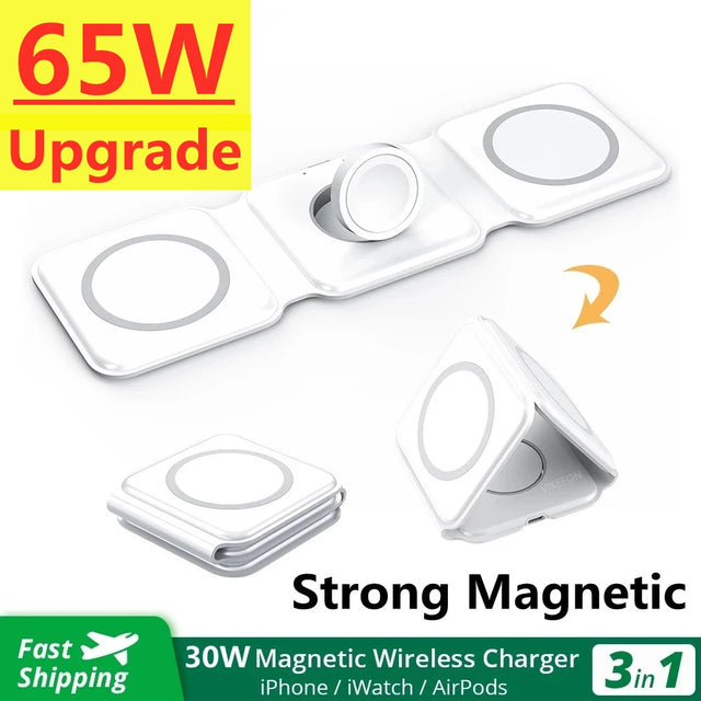 3 in 1 Magnetic Wireless Charging Pad