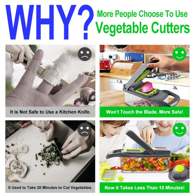 Vegetable Fruit Slicer Chopper & Container
