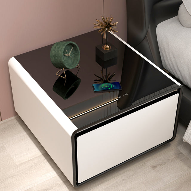 Smart Side Table with Built in Fridge