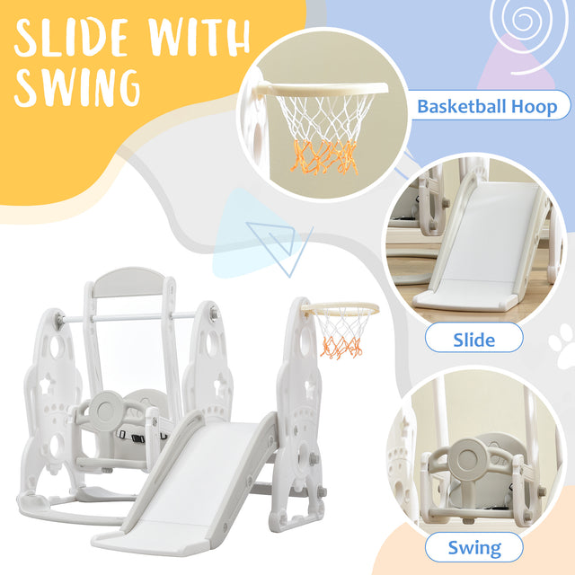 Toddler Slide and Swing Set 3 in 1